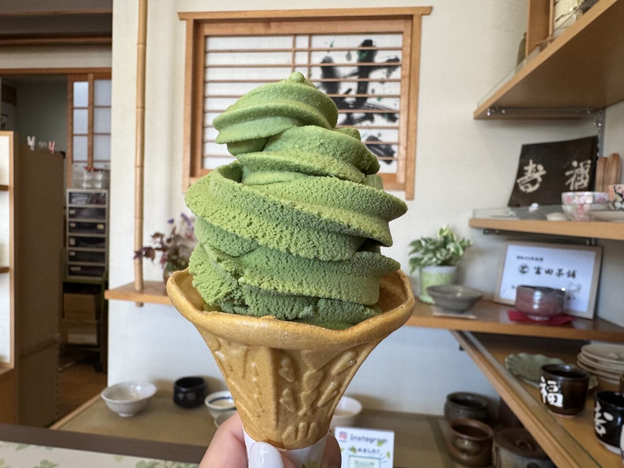 富田抹茶ソフトクリーム