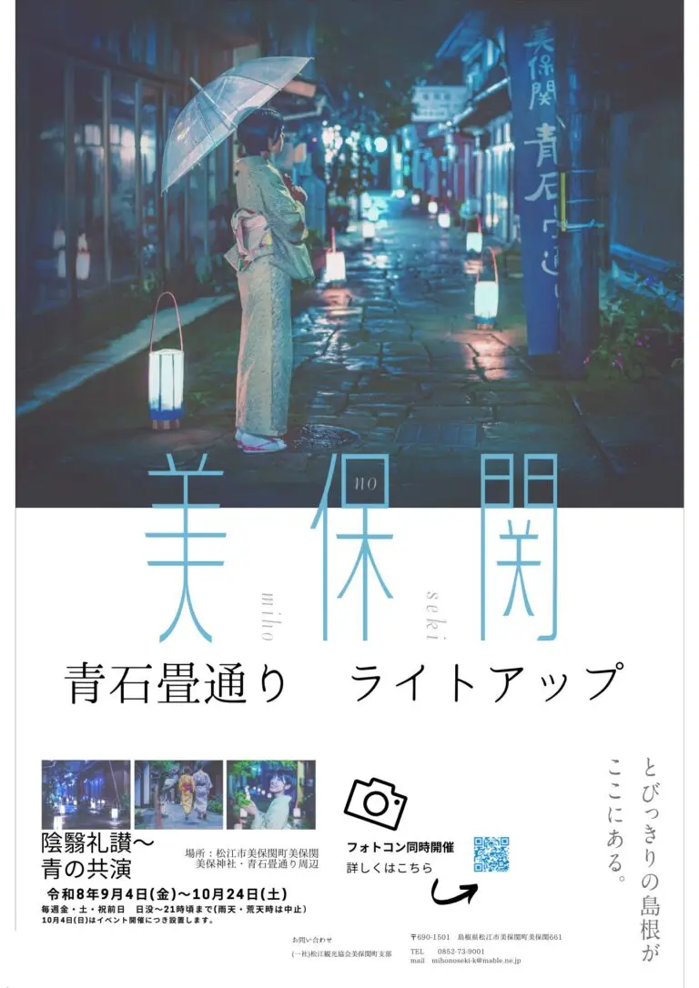 青石畳通り灯籠ライトアップ
