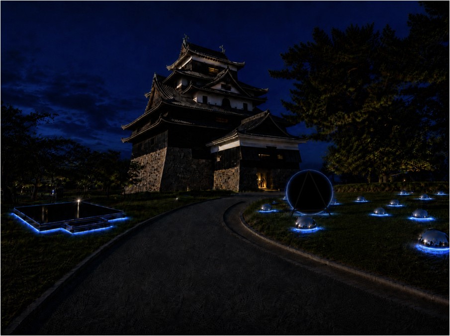 水鏡 松江城